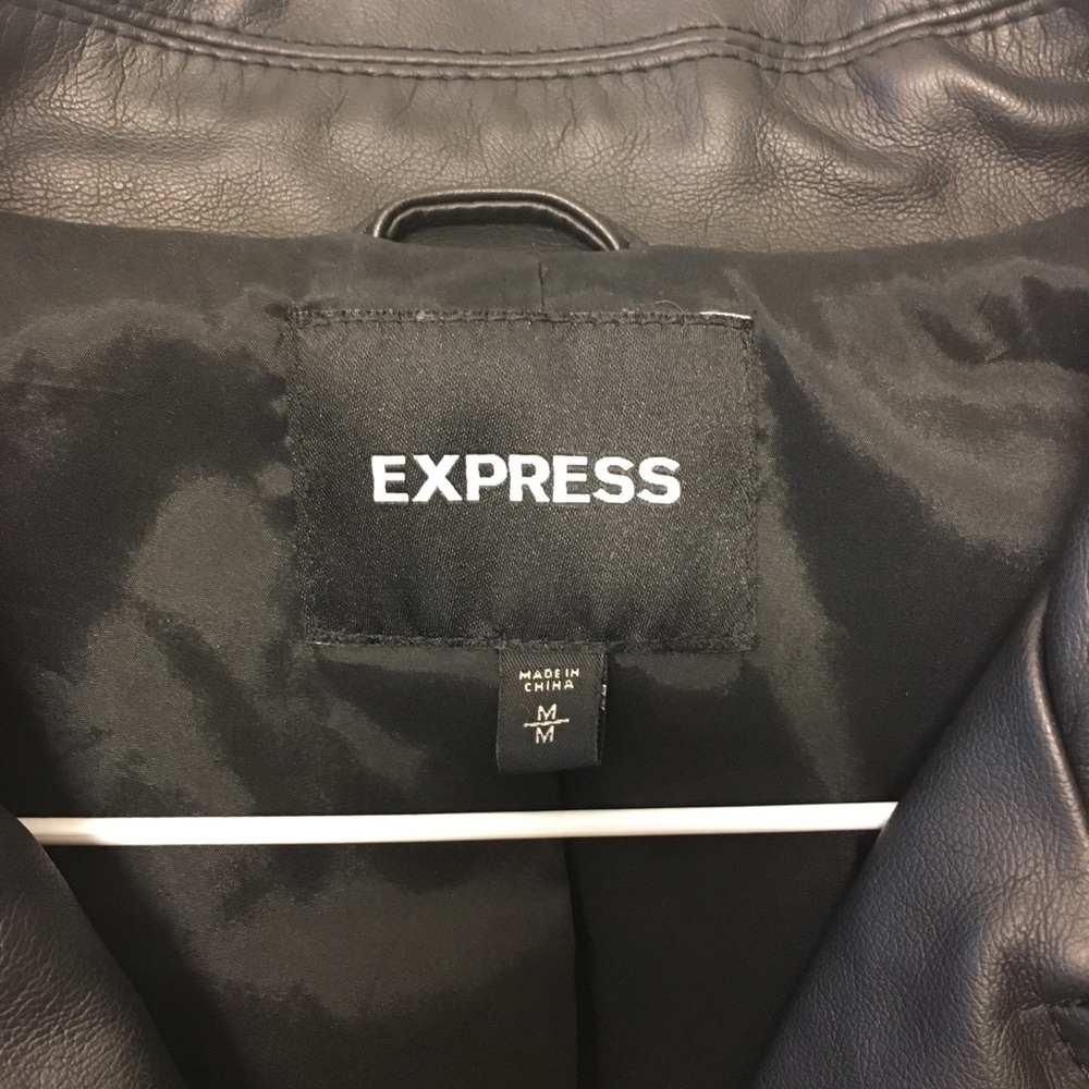 Express black leather jacket - Picture 5 of 5